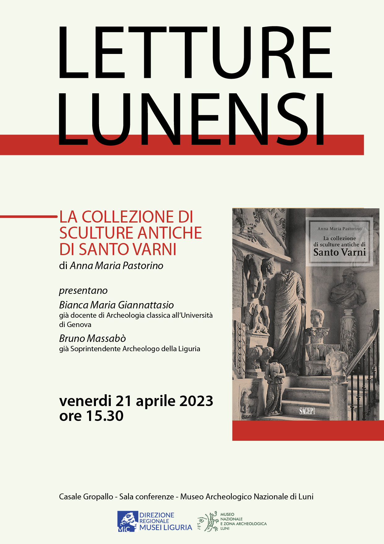 Letture Lunensi - La collezione di sculture antiche di santo varni di Anna Maria Pastorino